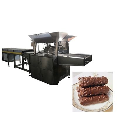 400mm 100kg/H Cokelat Mesin Enrobing Cokelat Kecil