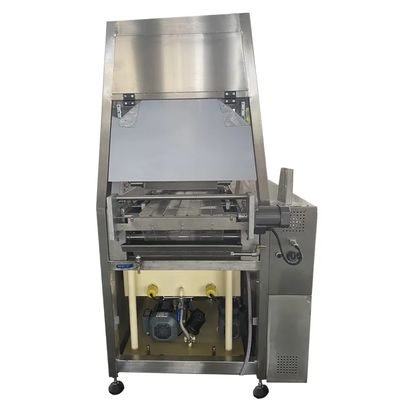 Beli 304 Stainless Steel Chocolate Coating Machine PLC Dikendalikan Untuk Konditorery Bakery Biscuit Wafer online manufacture